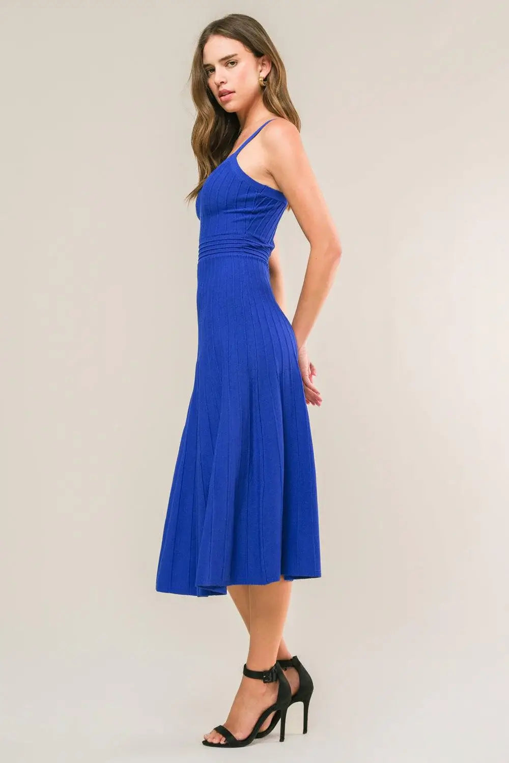 BREEZY WALKS KNIT MIDI DRESS - Flying Tomato - Flyclothing LLC