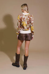 KEEPING TABS JACQUARD PULLOVER SWEATER TOP - Flying Tomato - Flyclothing LLC