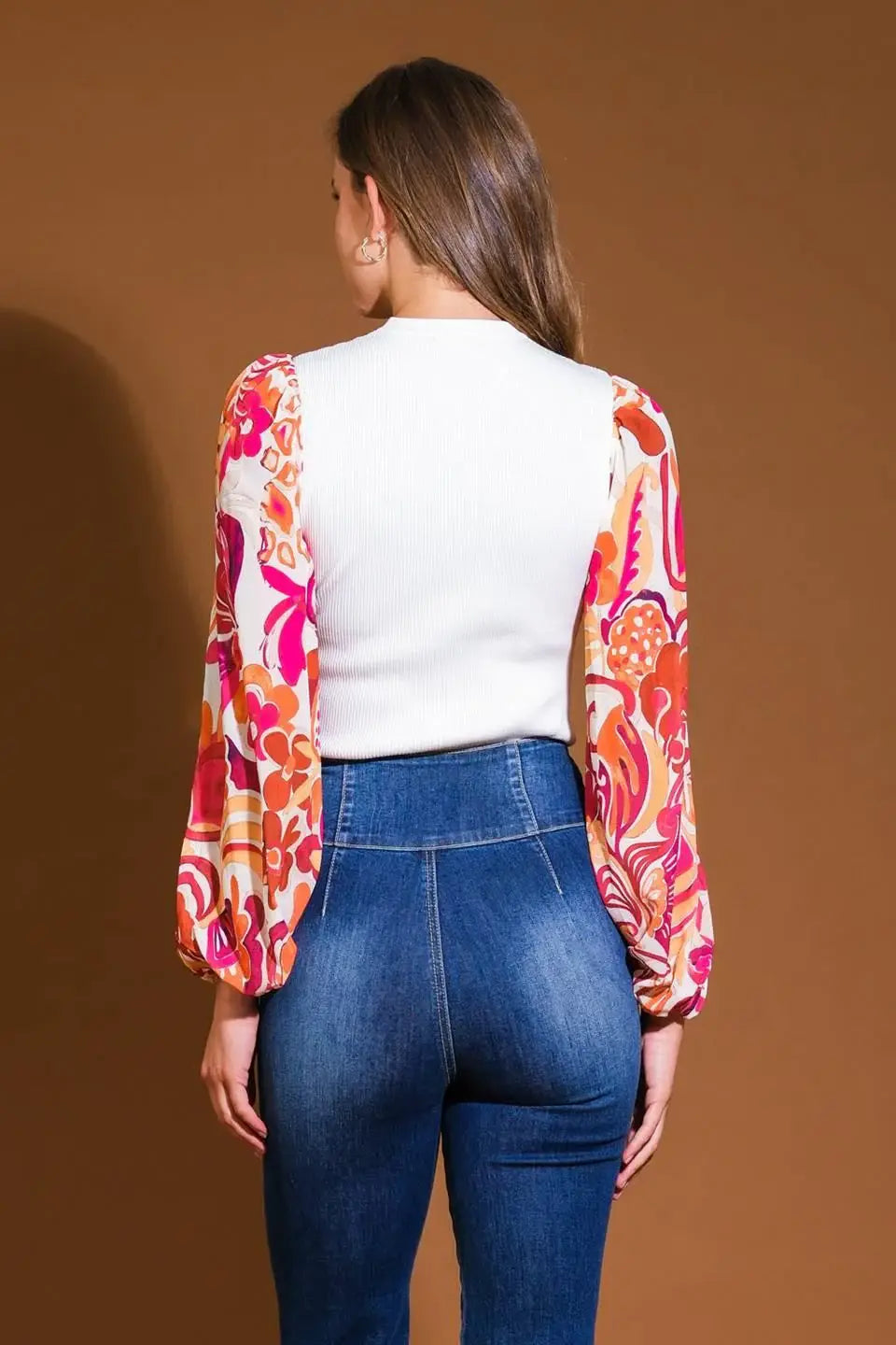 MAJESTIC FLOW SWEATER WOVEN TOP - Flying Tomato - Flyclothing LLC
