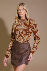 WARM AFTERNOONS JACQUARD SWEATER TOP - Flying Tomato - Flyclothing LLC