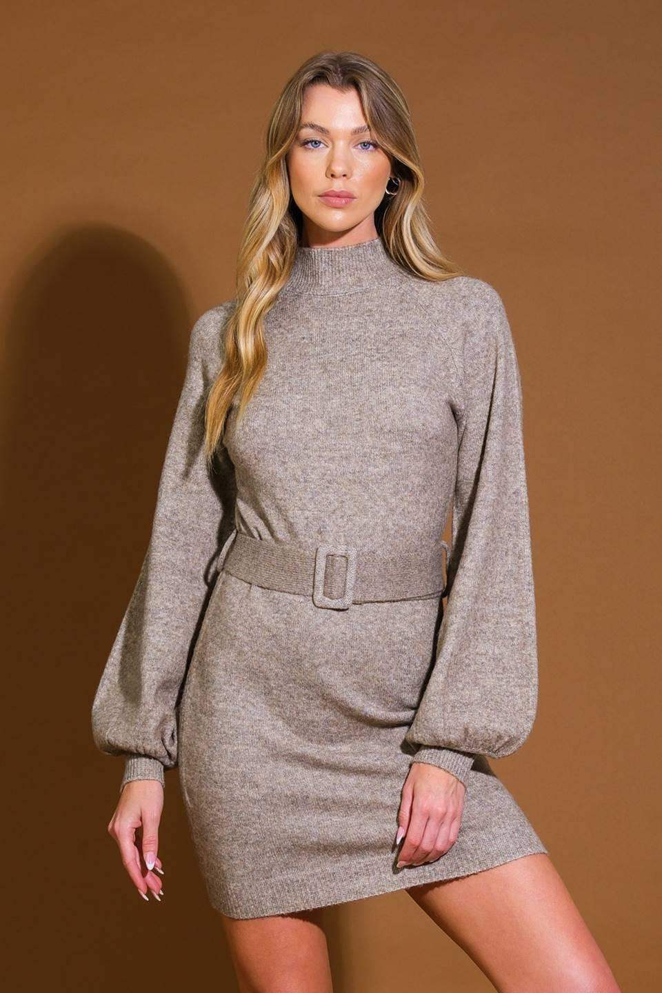 ALONG THE SHORELINE SWEATER MIDI DRESS - Flying Tomato - Flyclothing LLC