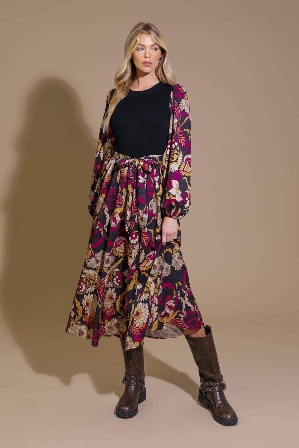 CRUSHING ON COZY WOVEN MIDI DRESS - Flying Tomato - Flyclothing LLC