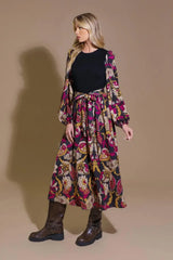 CRUSHING ON COZY WOVEN MIDI DRESS - Flying Tomato - Flyclothing LLC