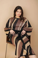 PUT ON A SMILE MIDI SWEATER DRESS - Flying Tomato - Flyclothing LLC
