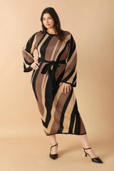 PUT ON A SMILE MIDI SWEATER DRESS - Flying Tomato - Flyclothing LLC