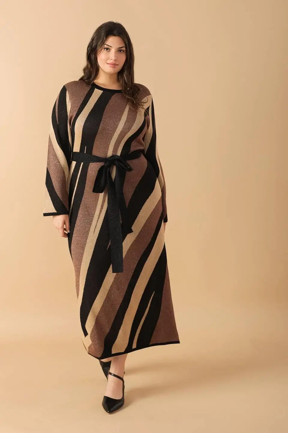 PUT ON A SMILE MIDI SWEATER DRESS - Flying Tomato - Flyclothing LLC
