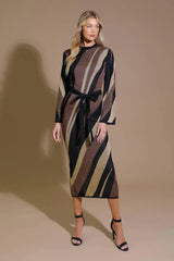 PUT ON A SMILE MIDI SWEATER DRESS - Flying Tomato - Flyclothing LLC