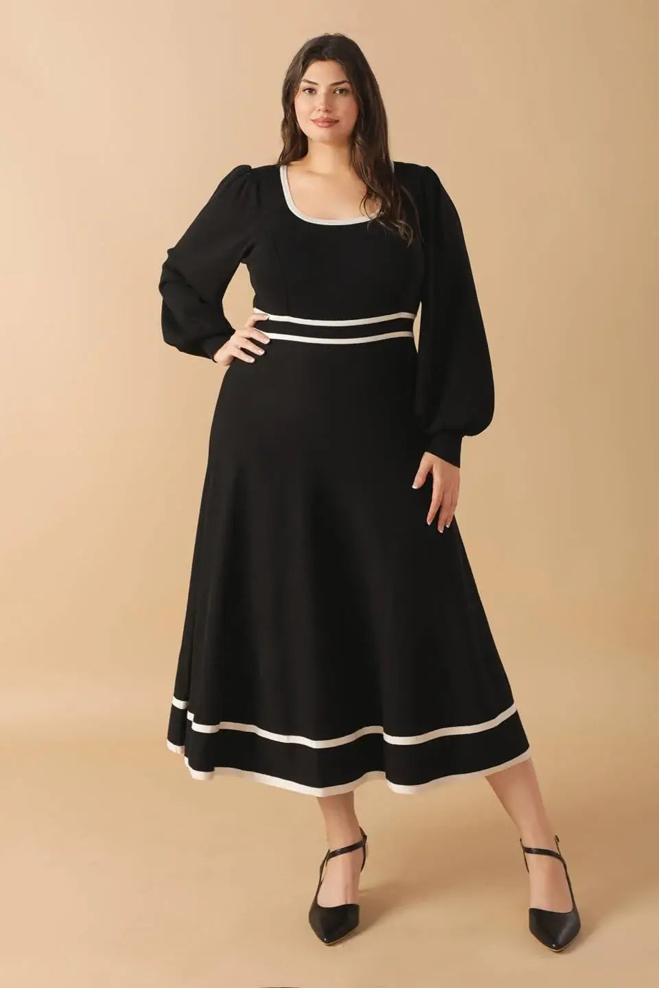 CAUGHT UP SWEATER MIDI DRESS - Flying Tomato - Flyclothing LLC