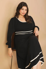 CAUGHT UP SWEATER MIDI DRESS - Flying Tomato - Flyclothing LLC