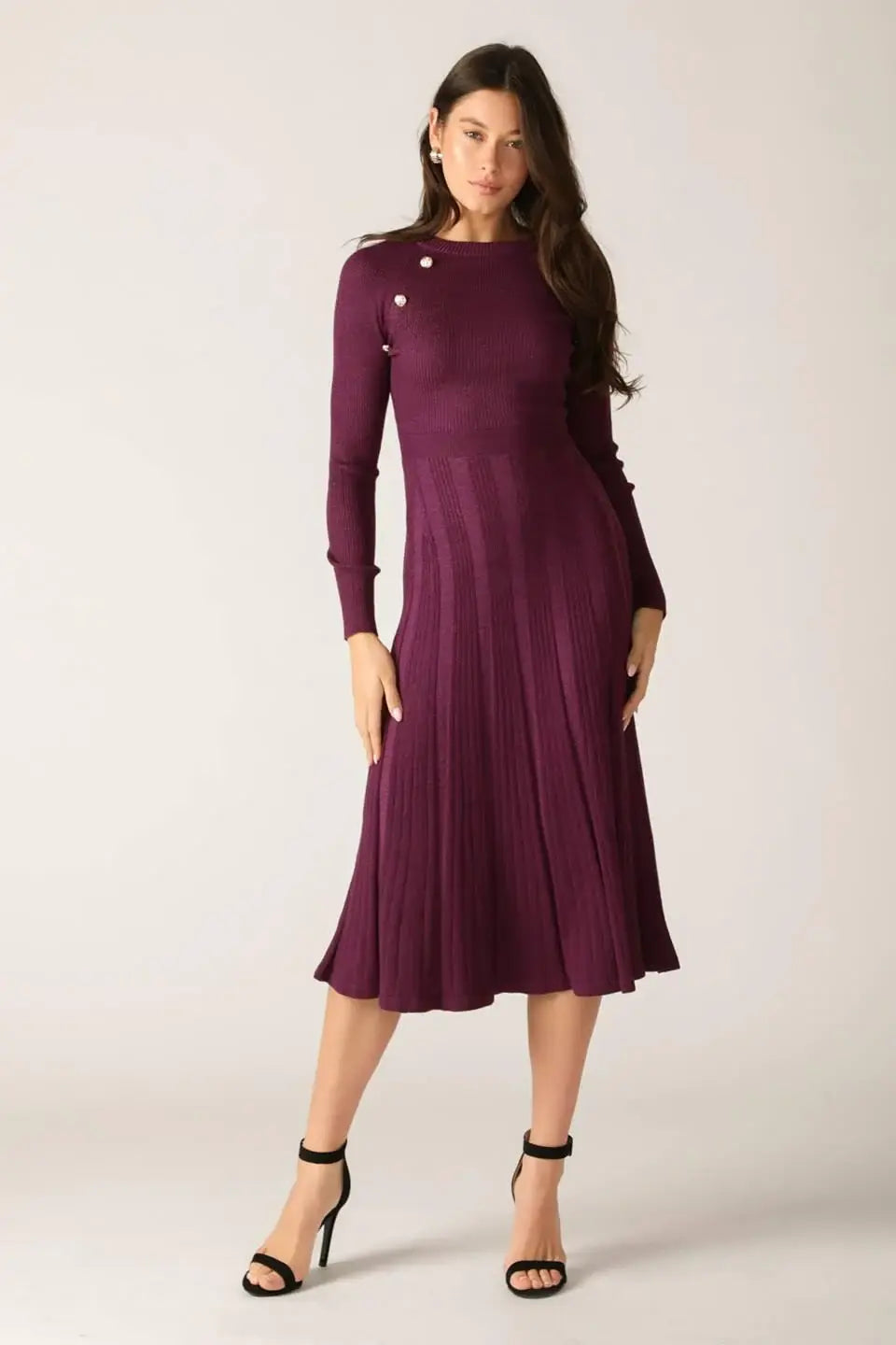 HIGH STANDARDS SWEATER MIDI DRESS - Flying Tomato - Flyclothing LLC
