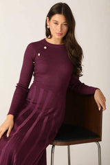 HIGH STANDARDS SWEATER MIDI DRESS - Flying Tomato - Flyclothing LLC