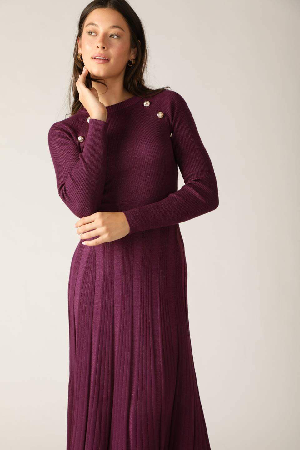 HIGH STANDARDS SWEATER MIDI DRESS - Flying Tomato - Flyclothing LLC