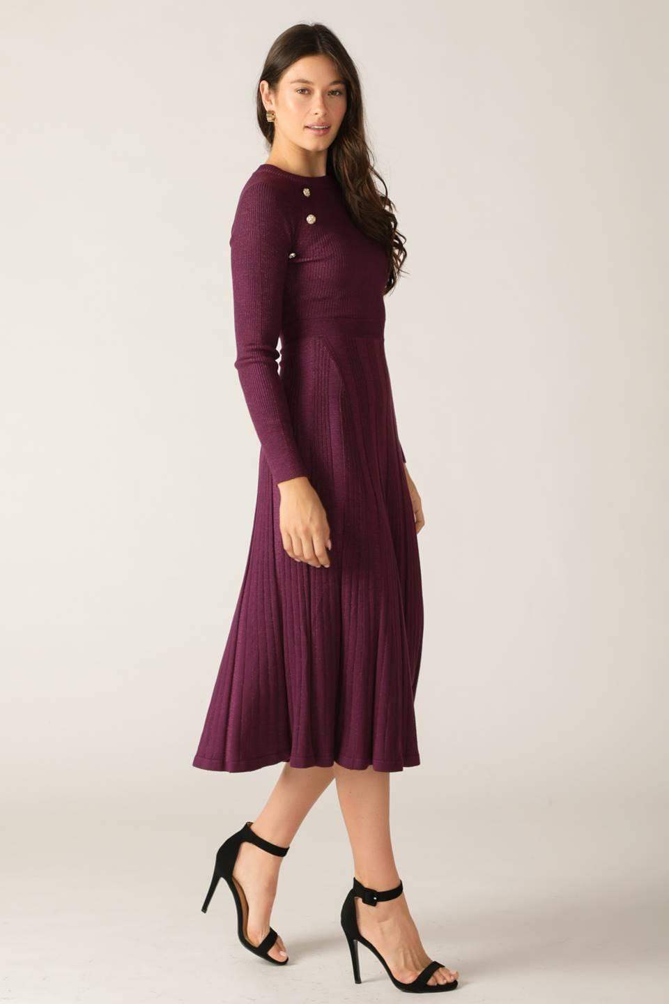 HIGH STANDARDS SWEATER MIDI DRESS - Flying Tomato - Flyclothing LLC