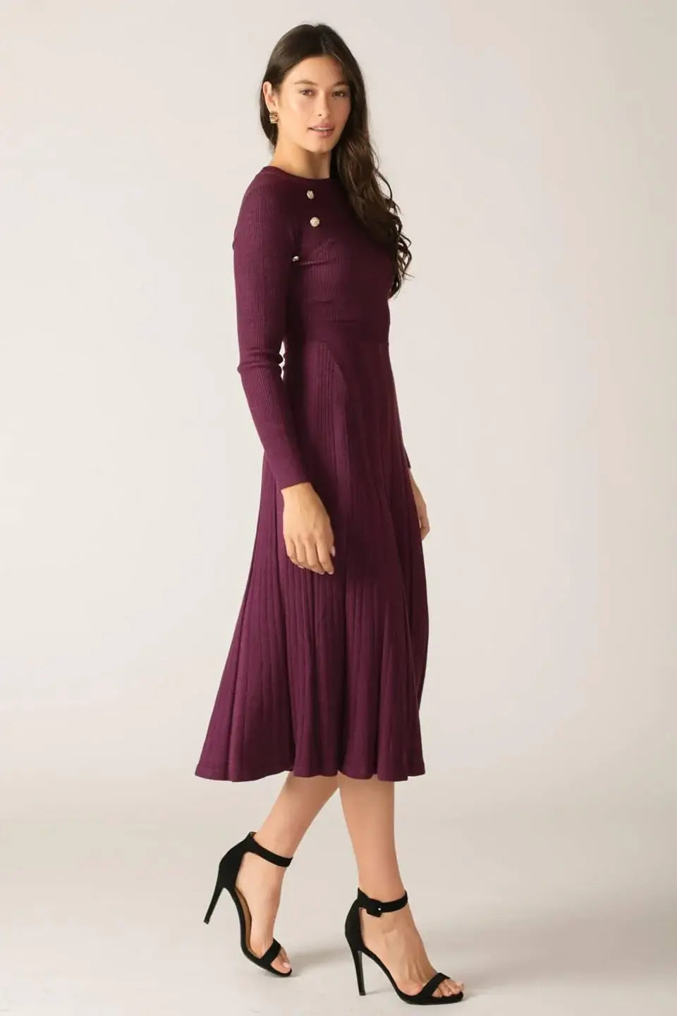 HIGH STANDARDS SWEATER MIDI DRESS - Flying Tomato - Flyclothing LLC