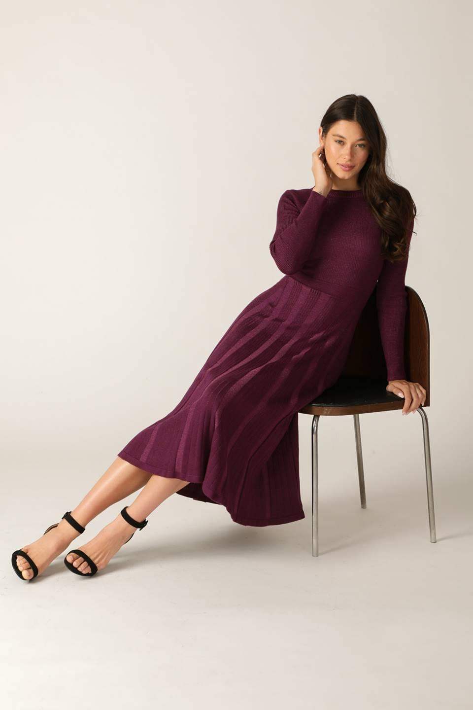 HIGH STANDARDS SWEATER MIDI DRESS - Flying Tomato - Flyclothing LLC