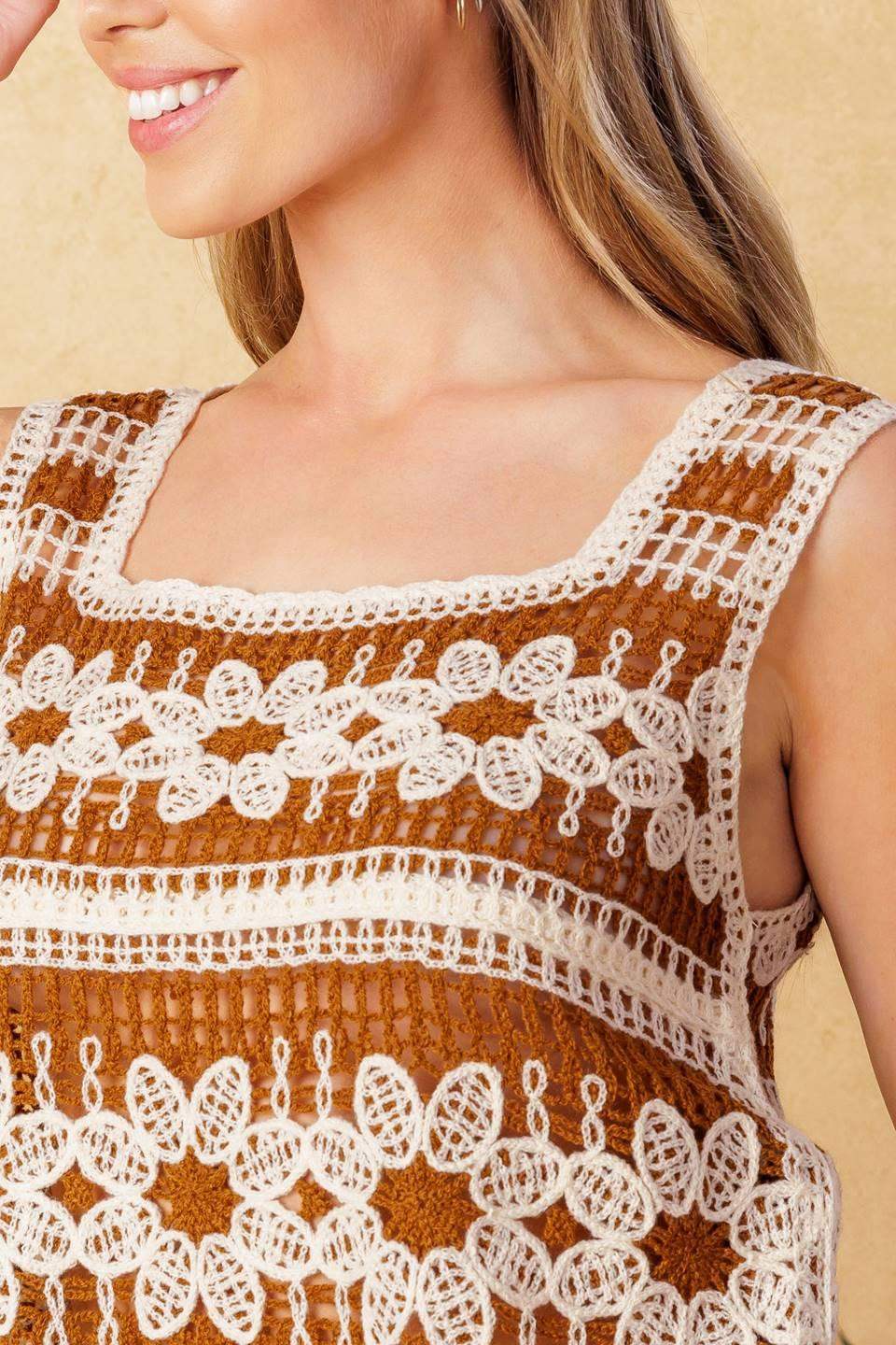 WISHFUL THINKING CROCHET TOP - Flying Tomato - Flyclothing LLC