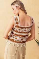 WISHFUL THINKING CROCHET TOP - Flying Tomato - Flyclothing LLC