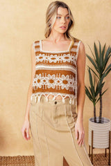 WISHFUL THINKING CROCHET TOP - Flying Tomato - Flyclothing LLC