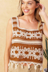 WISHFUL THINKING CROCHET TOP - Flying Tomato - Flyclothing LLC