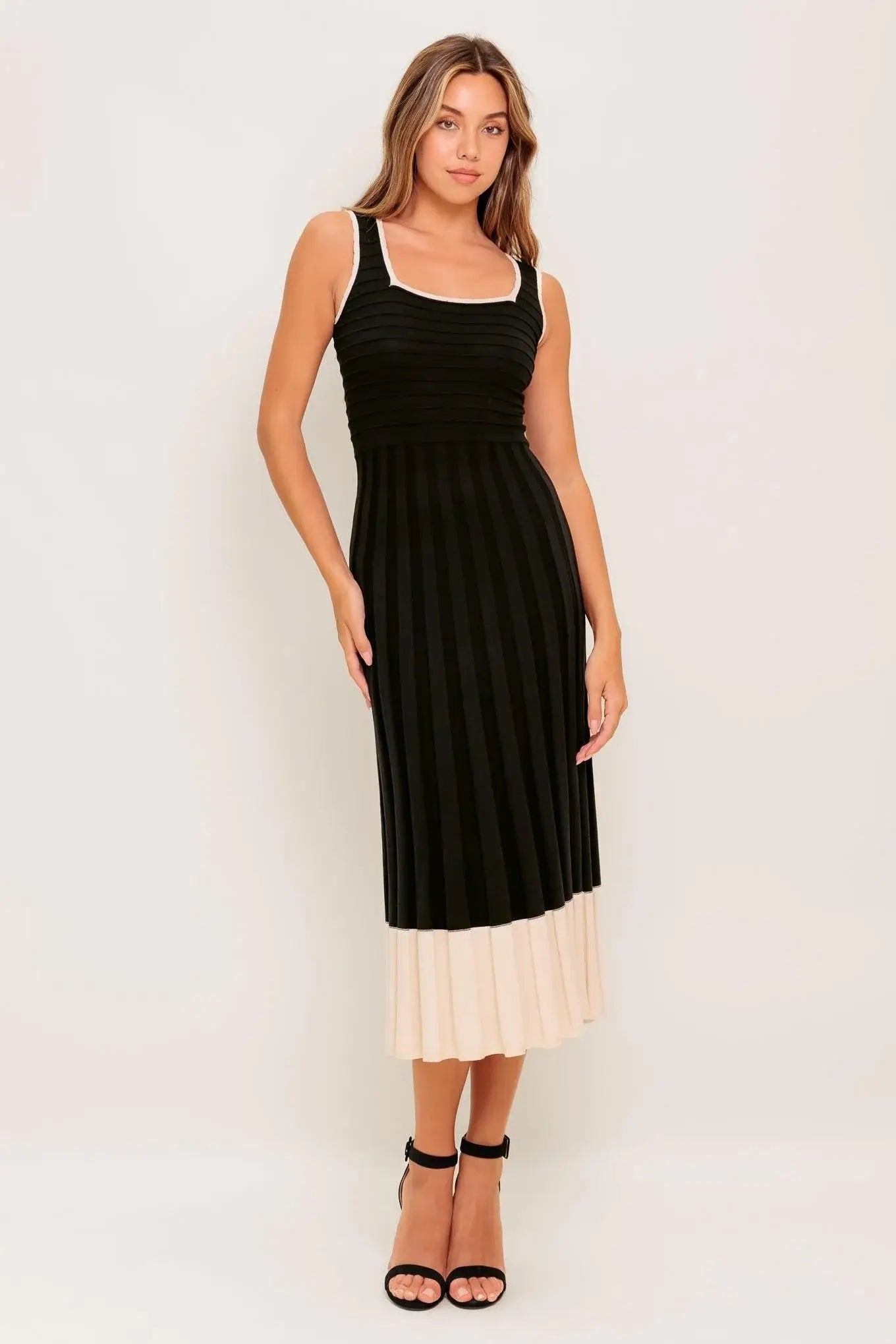 MODERN MUSE KNIT MIDI DRESS - Flying Tomato - Flyclothing LLC