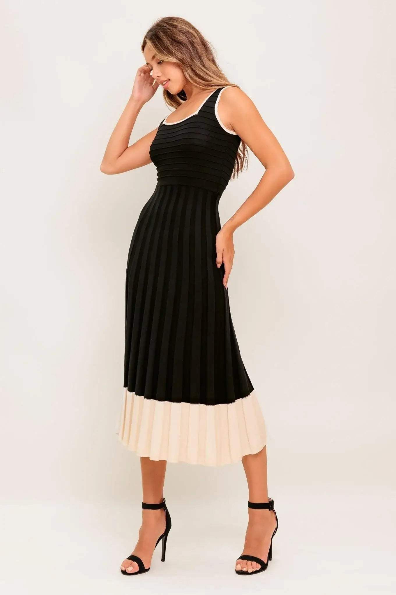 MODERN MUSE KNIT MIDI DRESS - Flying Tomato - Flyclothing LLC