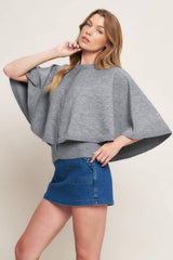 MISTY SHAWL CAPELET SWEATER - Flying Tomato - Flyclothing LLC