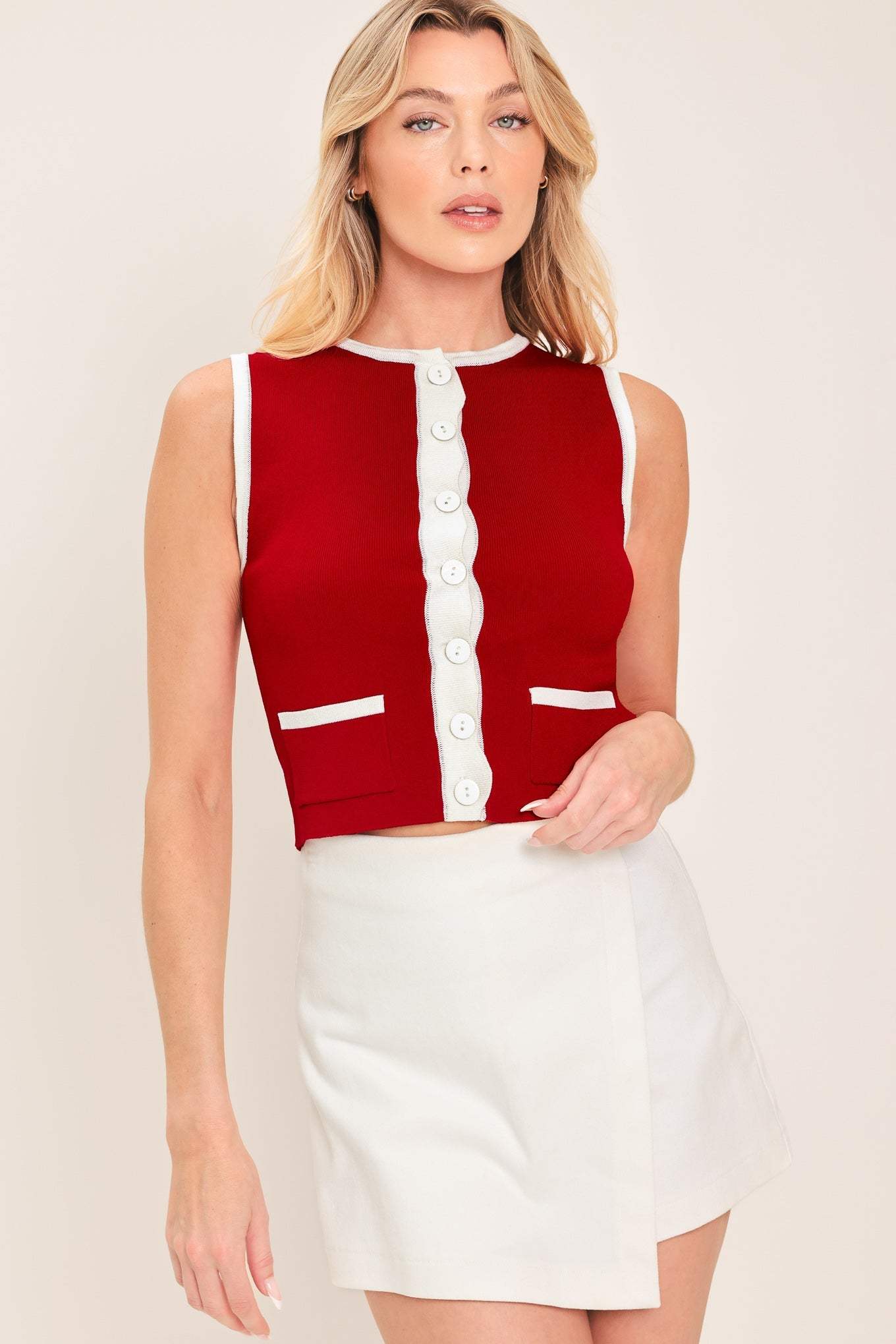 CHERRY SODA SWEATER KNIT TOP - Flying Tomato - Flyclothing LLC