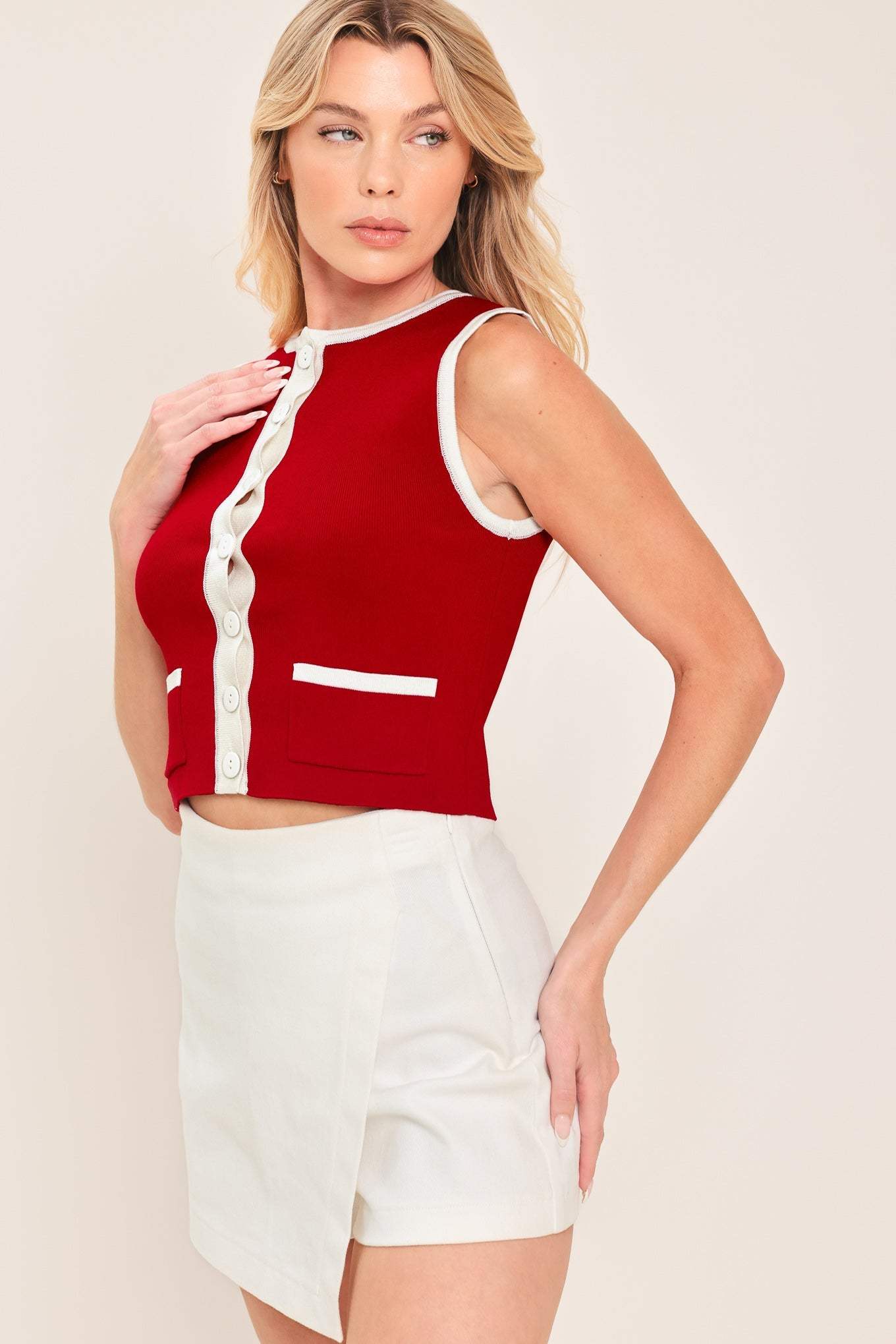 CHERRY SODA SWEATER KNIT TOP - Flying Tomato - Flyclothing LLC