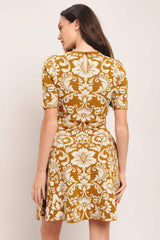 AMBER BLOOM SWEATER KNIT MINI DRESS - Flying Tomato - Flyclothing LLC