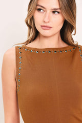 SADDLEWOOD ELEGANCE SWEATER KNIT MIDI DRESS