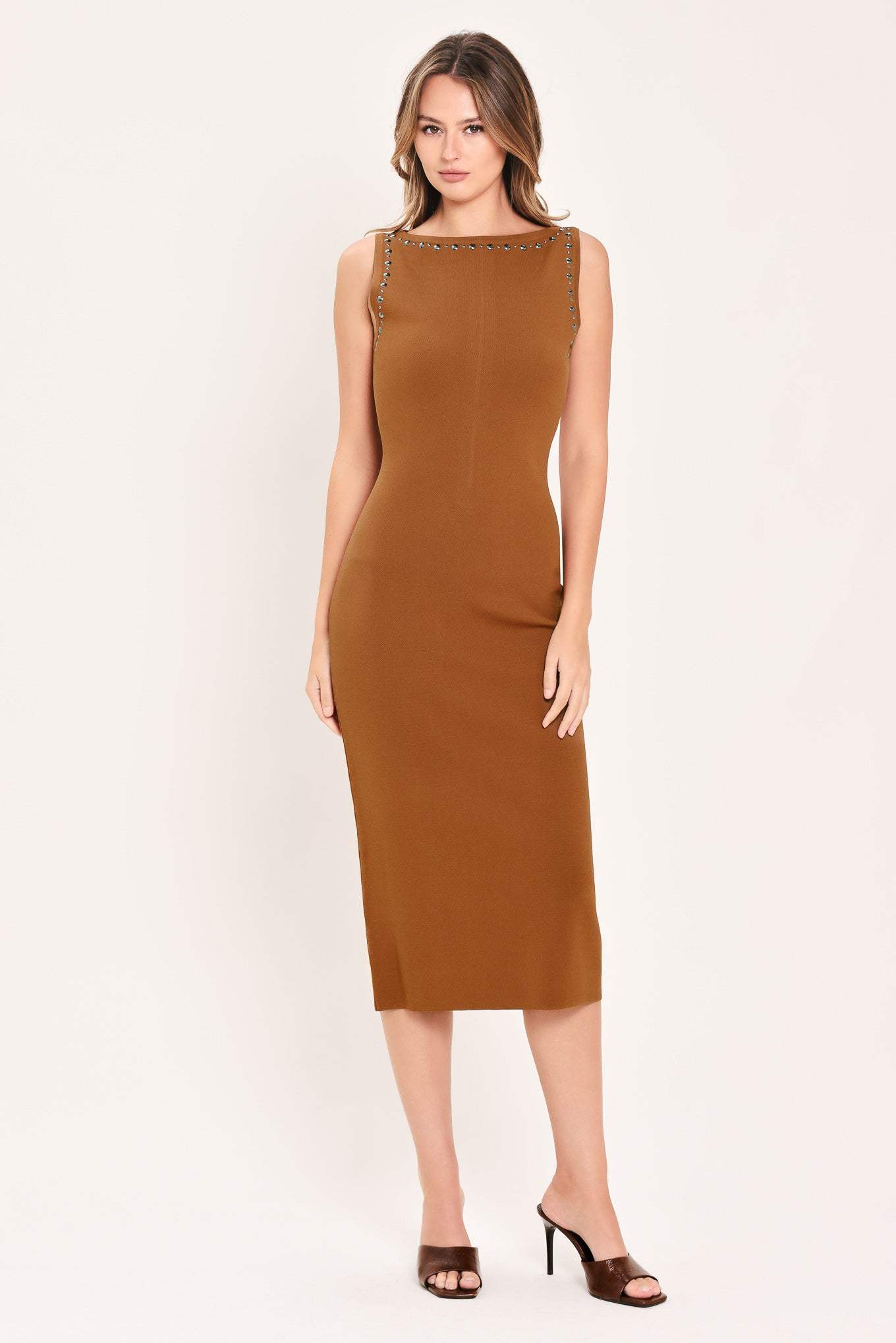 SADDLEWOOD ELEGANCE SWEATER KNIT MIDI DRESS