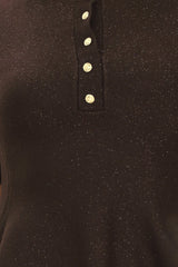 JAVA PEPLUM POLISH SWEATER KNIT TOP