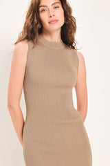 GILDED GRACE GOLD METALLIC LACE-TIER SWEATER MAXI DRESS - Flying Tomato - Flyclothing LLC