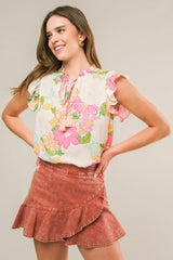 FEELING FABULOUS WOVEN TOP - Flying Tomato - Flyclothing LLC