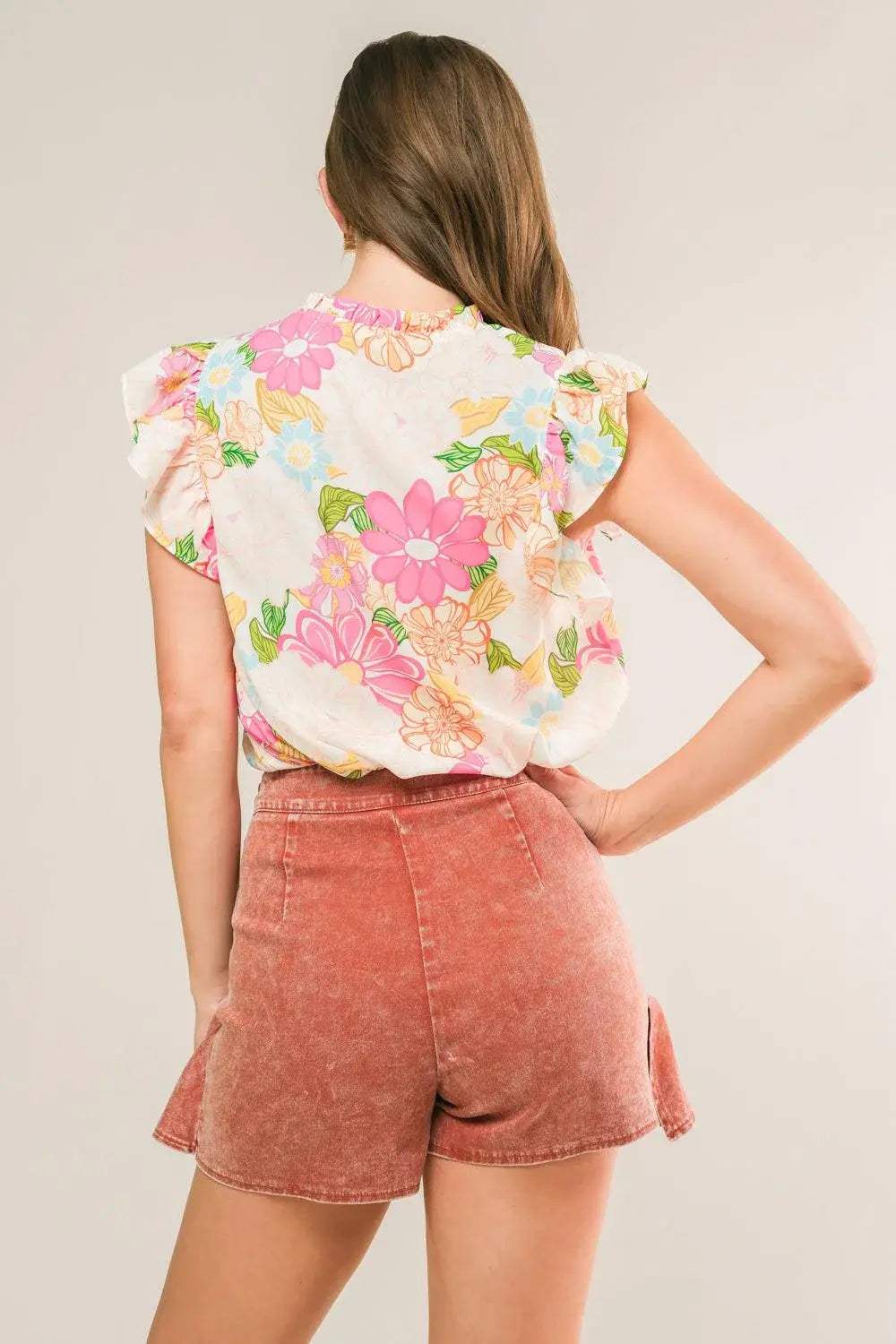 FEELING FABULOUS WOVEN TOP - Flying Tomato - Flyclothing LLC