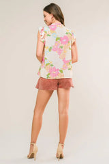 FEELING FABULOUS WOVEN TOP - Flying Tomato - Flyclothing LLC