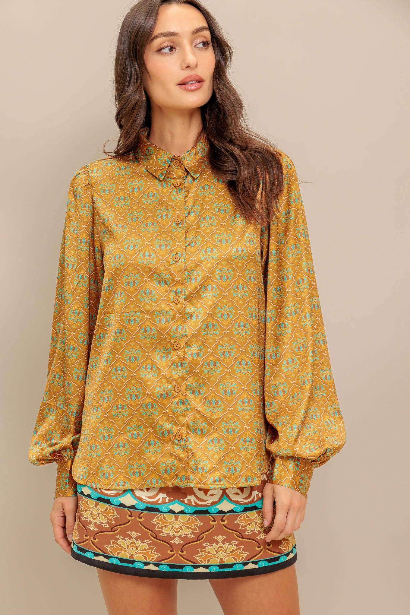 MOROCCAN MUSE WOVEN TOP - Flying Tomato - Flyclothing LLC