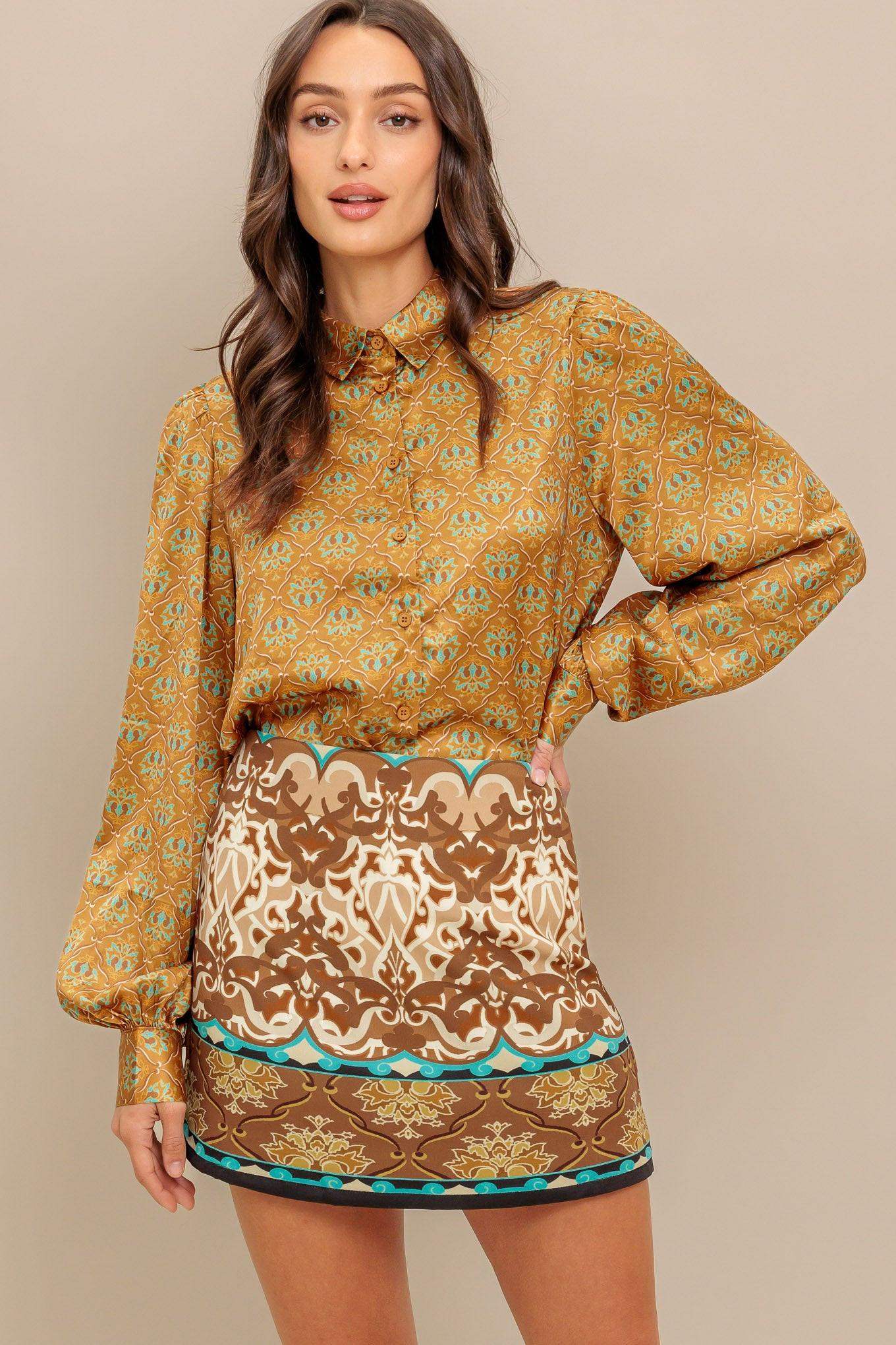 MOROCCAN MUSE WOVEN TOP - Flying Tomato - Flyclothing LLC