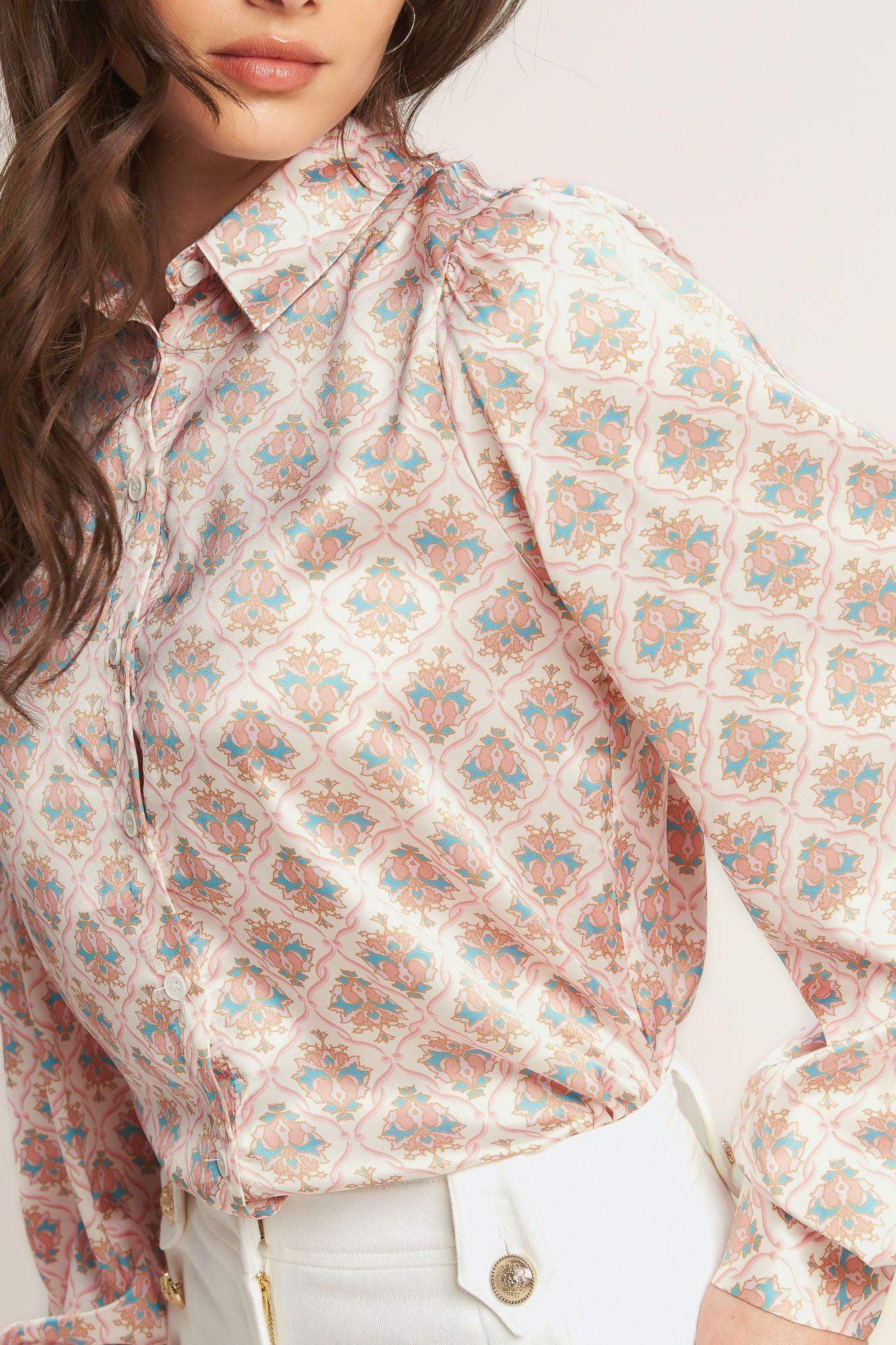 MOROCCAN MUSE PINK WOVEN TOP - Flying Tomato - Flyclothing LLC