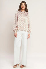 MOROCCAN MUSE PINK WOVEN TOP - Flying Tomato - Flyclothing LLC