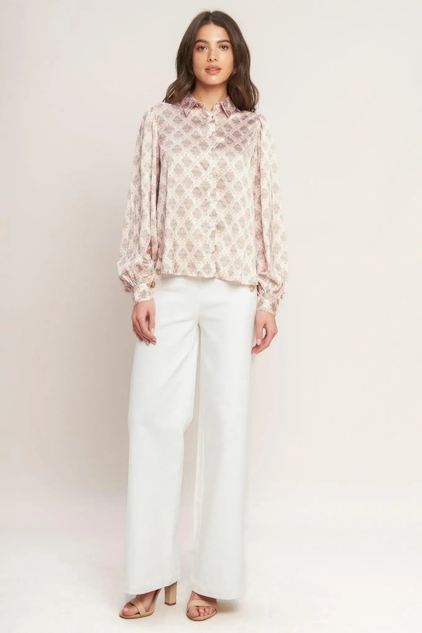 MOROCCAN MUSE PINK WOVEN TOP - Flying Tomato - Flyclothing LLC