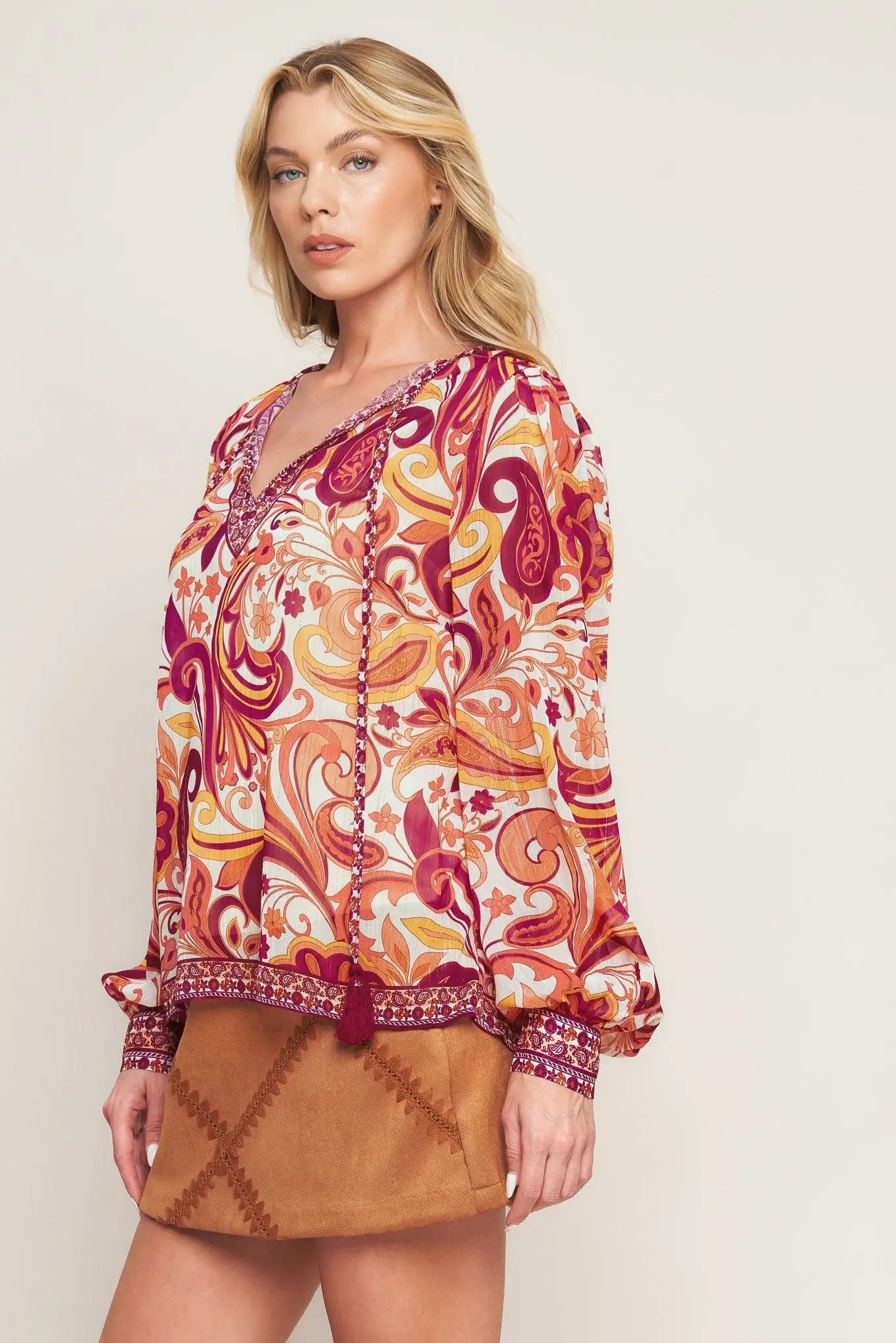 NEVER WANNA LEAVE WOVEN TOP - Flying Tomato - Flyclothing LLC