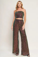 CHARMING COMPOSURE SEQUIN TOP AND BOTTOM SET - Flying Tomato - Flyclothing LLC