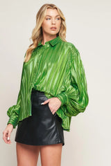 RUNWAY TREND FOILED TOP - Flying Tomato - Flyclothing LLC