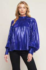 PRETTY COMPANION WOVEN FOILED TOP - Flying Tomato - Flyclothing LLC
