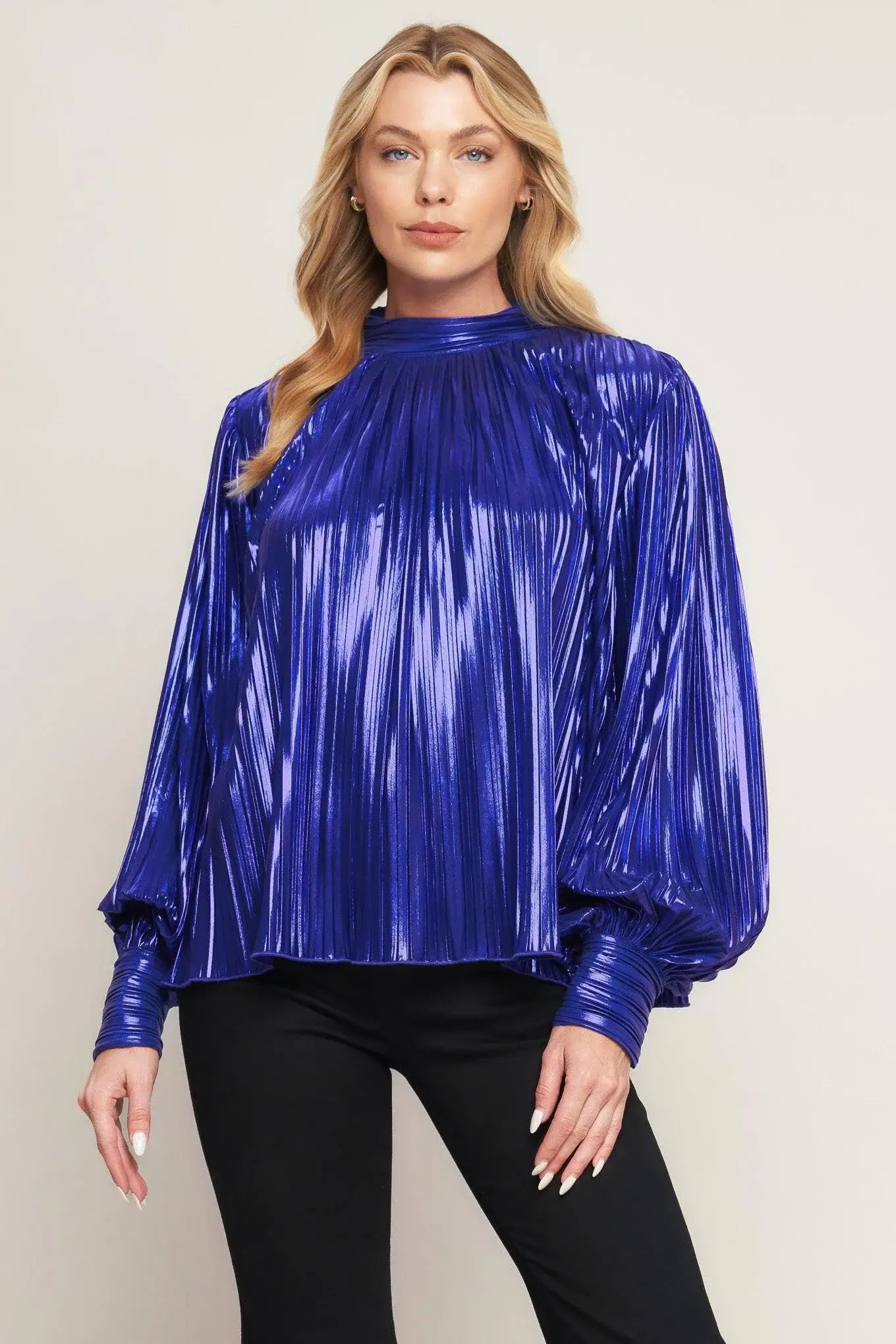 PRETTY COMPANION WOVEN FOILED TOP - Flying Tomato - Flyclothing LLC