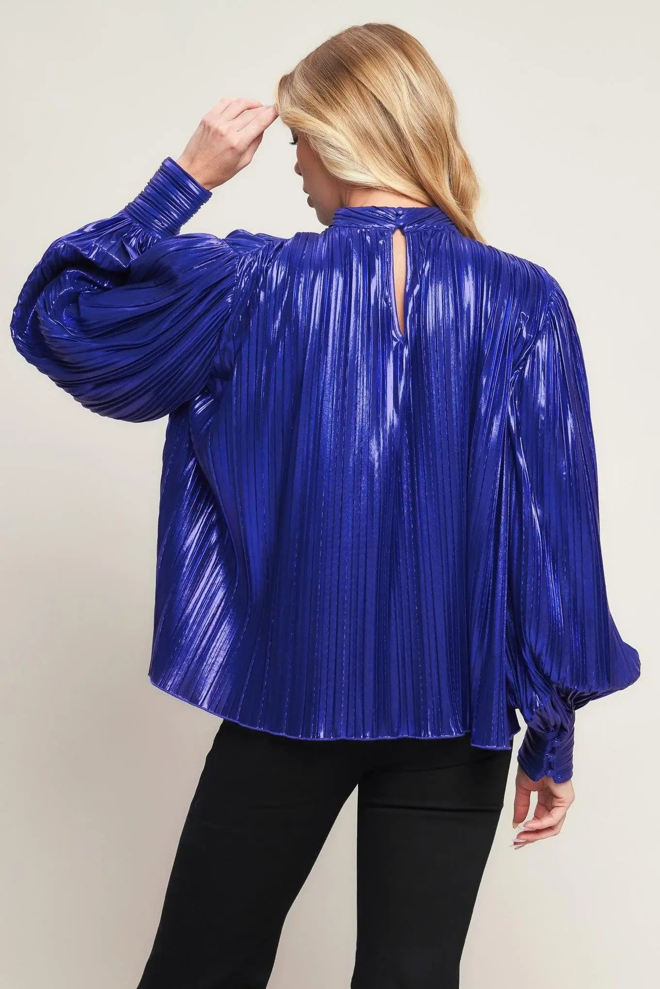 PRETTY COMPANION WOVEN FOILED TOP - Flying Tomato - Flyclothing LLC