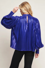 PRETTY COMPANION WOVEN FOILED TOP - Flying Tomato - Flyclothing LLC