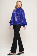 PRETTY COMPANION WOVEN FOILED TOP - Flying Tomato - Flyclothing LLC