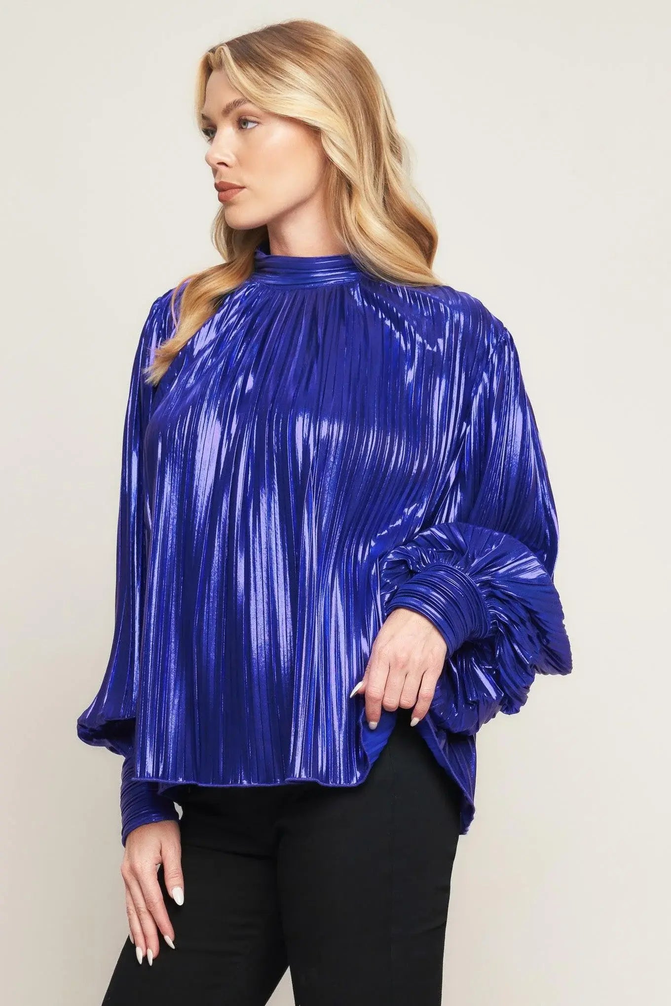 PRETTY COMPANION WOVEN FOILED TOP - Flying Tomato - Flyclothing LLC
